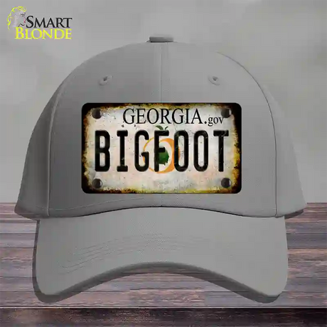 Bigfoot Georgia Novelty License Plate Hat Tag Cotton / Gray