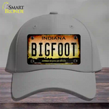 Bigfoot Indiana Novelty License Plate Hat Tag Cotton / Gray