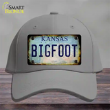 Bigfoot Kansas Novelty License Plate Hat Tag Cotton / Gray