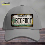 Bigfoot Maine Novelty License Plate Hat Tag Cotton / Gray