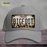 Bigfoot Maryland Novelty License Plate Hat Tag Cotton / Gray