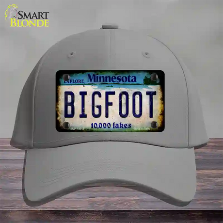 Bigfoot Minnesota Novelty License Plate Hat Tag Cotton / Gray