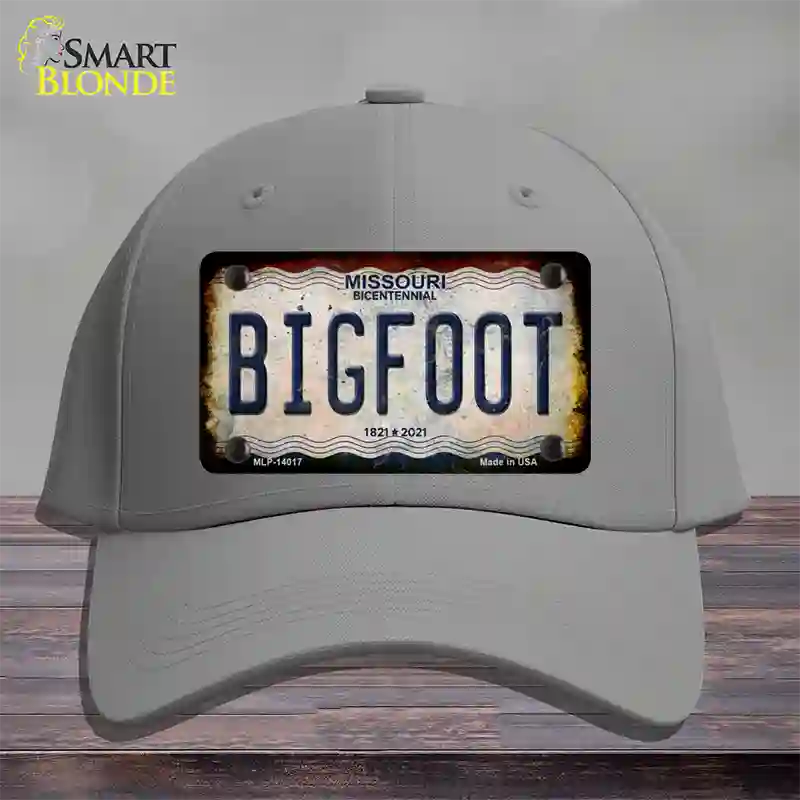 Bigfoot Missouri Novelty License Plate Hat Tag Cotton / Gray