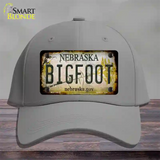 Bigfoot Nebraska Novelty License Plate Hat Tag Cotton / Gray