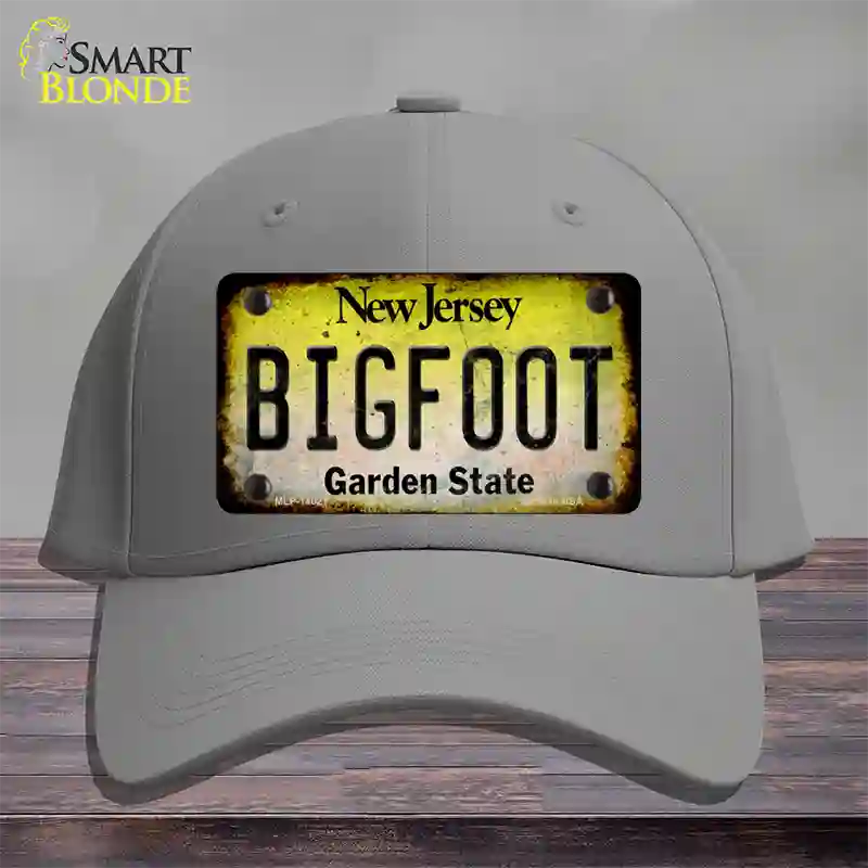 Bigfoot New Jersey Novelty License Plate Hat Tag Cotton / Gray