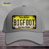 Bigfoot New Jersey Novelty License Plate Hat Tag Cotton / Gray