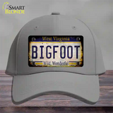 Bigfoot West Virginia Novelty License Plate Hat Tag Cotton / Gray