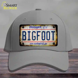 Bigfoot Washington DC Novelty License Plate Hat Tag Cotton / Gray