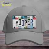 Yooper Strip Art Novelty License Plate Hat Tag Cotton / Gray