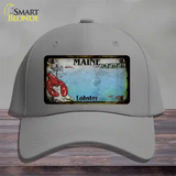 Maine Lobster Blank Rusty Novelty License Plate Hat Cotton / Gray