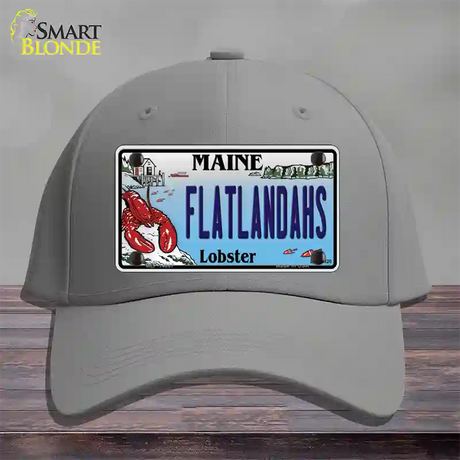 Flatlands Maine Lobster Novelty License Plate Hat Cotton / Gray