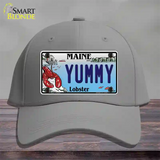 Yummy Maine Lobster Novelty License Plate Hat Cotton / Gray