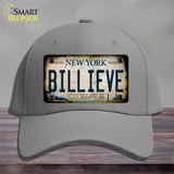 Billieve Excelcior New York Novelty License Plate Hat Cotton / Gray