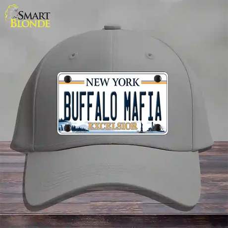 Buffalo Mafia New York Excelsior Novelty License Plate Hat Cotton / Gray