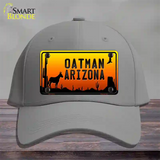 Oatman Arizona Scenic Background Novelty License Plate Hat Cotton / Gray