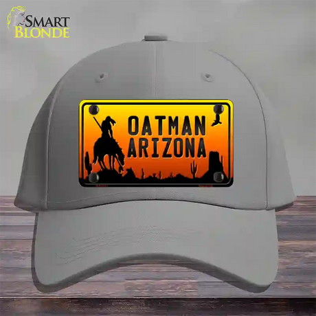 Oatman End Of Trail Arizona Scenic Background Novelty License Plate Hat Cotton / Gray