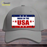 Made in the USA Novelty License Plate Hat Cotton / Gray