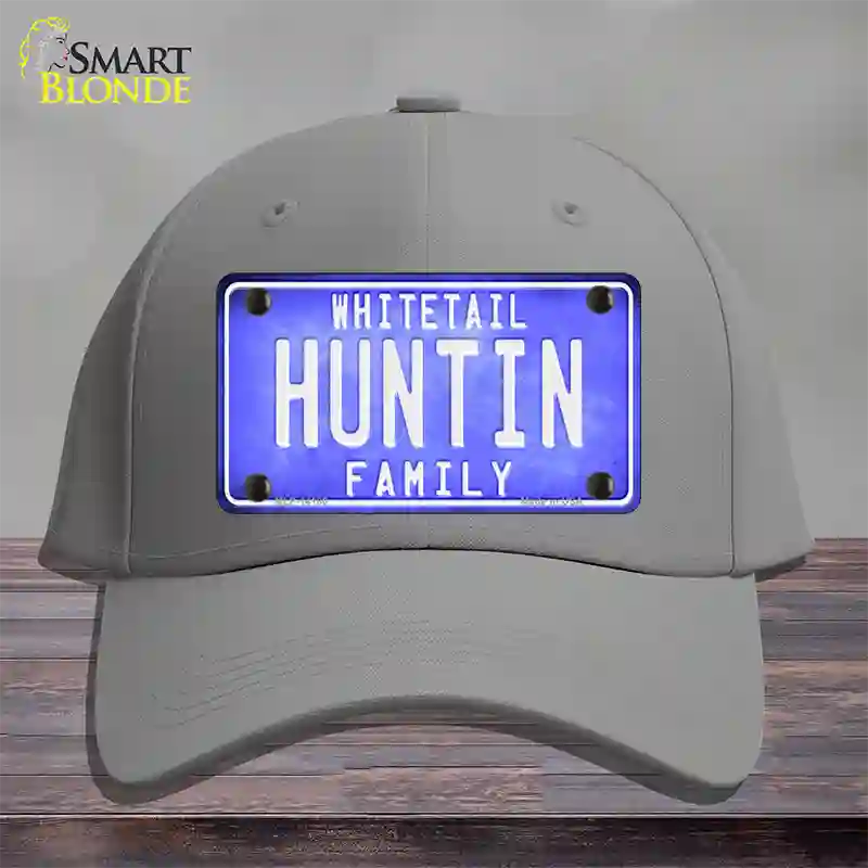 Huntin Family Novelty License Plate Hat Cotton / Gray