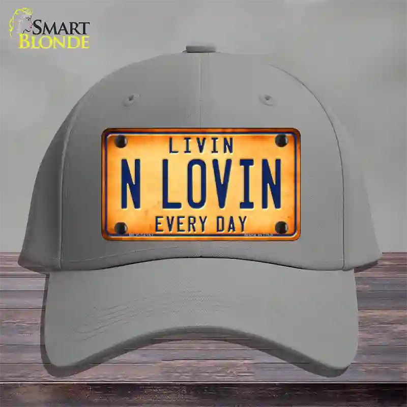 Livin N Lovin Everyday Novelty License Plate Hat Cotton / Gray