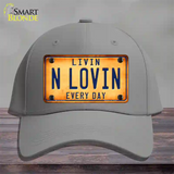 Livin N Lovin Everyday Novelty License Plate Hat Cotton / Gray