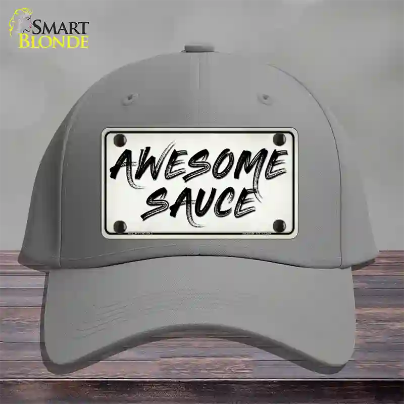 Awesome Sauce Novelty License Plate Hat Cotton / Gray