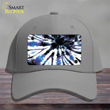 Purple Blue Tie-Dye Novelty License Plate Hat Cotton / Gray