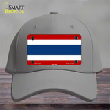 Thailand Flag Novelty License Plate Hat Cotton / Gray