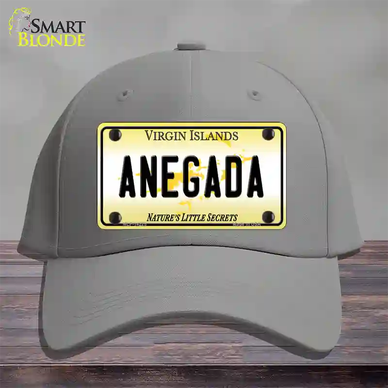 Virgin Islands Anegada Novelty License Plate Hat Cotton / Gray