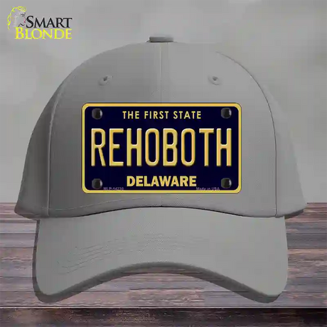 Rehoboth Delaware Novelty License Plate Hat Cotton / Gray