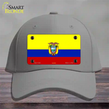 Ecuador Flag Novelty License Plate Hat Cotton / Gray