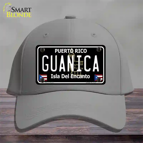 Guanica Puerto Rico Black Novelty License Plate Hat Cotton / Gray