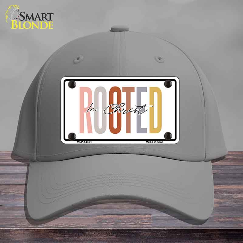 Rooted In Christ Novelty License Plate Hat HAT-MLP-14481