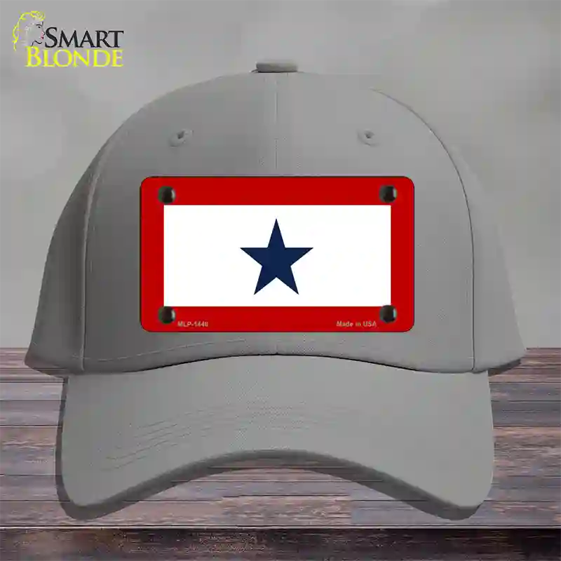 Blue Star One Novelty License Plate Hat Cotton / Gray