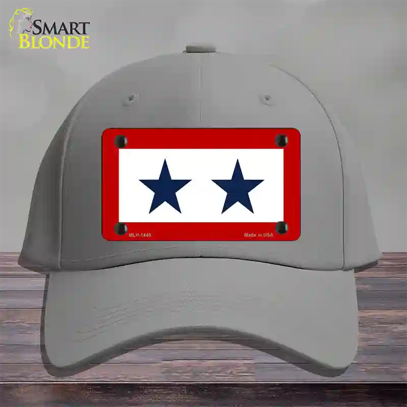 Blue Star Two Novelty License Plate Hat Cotton / Gray