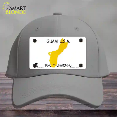 Guam State Novelty License Plate Hat Cotton / Gray