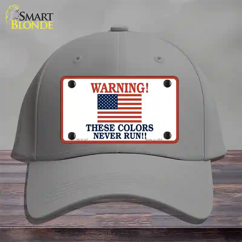 These Colors Never Run Novelty License Plate Hat Cotton / Gray