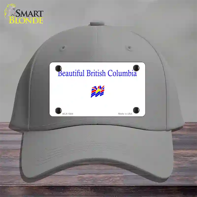 British Columbia Novelty License Plate Hat Cotton / Gray