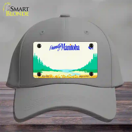 Manitoba Novelty License Plate Hat Cotton / Gray