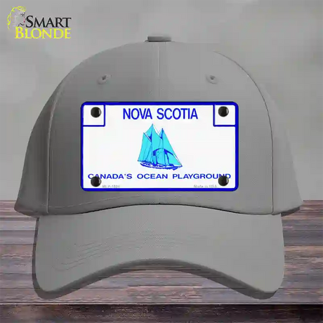 Nova Scotia Novelty License Plate Hat Cotton / Gray