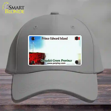 Prince Edward Island Novelty License Plate Hat Cotton / Gray