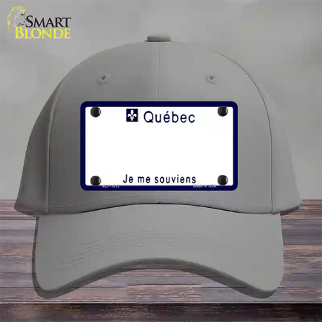 Quebec Novelty License Plate Hat Cotton / Gray