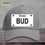 BUD Novelty License Plate Hat Cotton / Gray