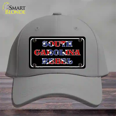 South Carolina Rebel Novelty License Plate Hat Cotton / Gray