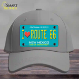 I Love Route 66 New Mexico Novelty License Plate Hat Cotton / Gray