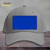 Royal Blue Solid Novelty License Plate Hat Cotton / Gray