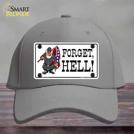 Forget Hell Novelty License Plate Hat Cotton / Gray