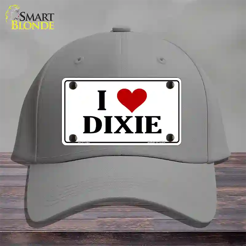 I Love Dixie Novelty License Plate Hat Cotton / Gray