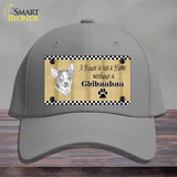 Pencil Sketch Chihuahua Novelty License Plate Hat Cotton / Gray