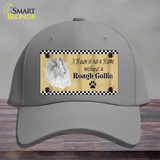 Pencil Sketch Rough Collie Novelty License Plate Hat Cotton / Gray