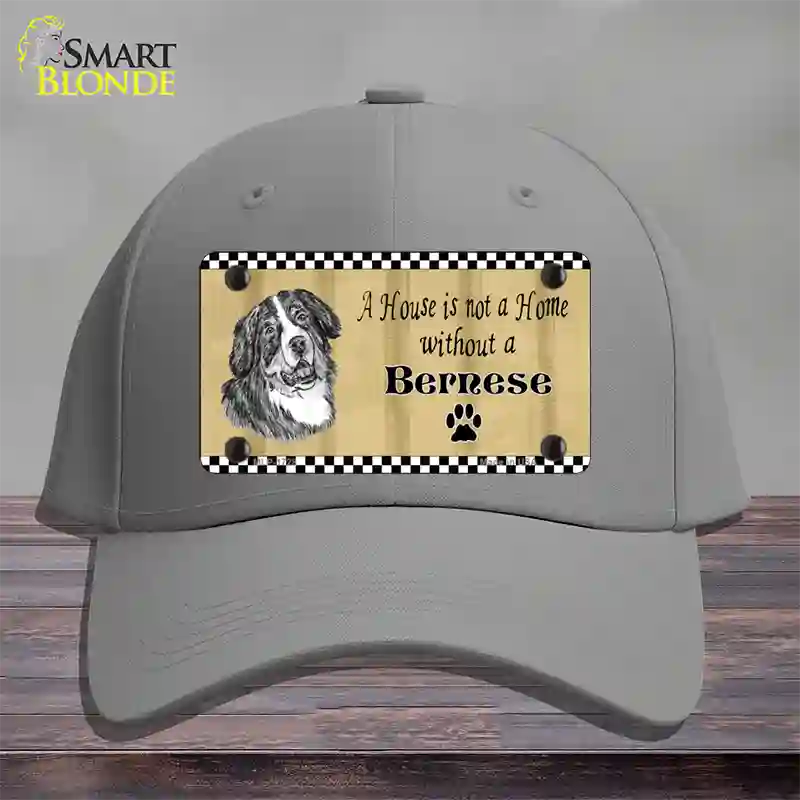 Pencil Sketch Bernese Novelty License Plate Hat Cotton / Gray